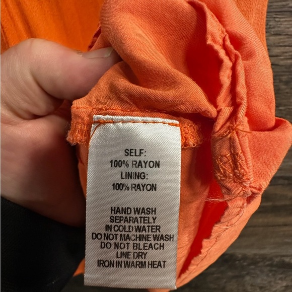 Lulu's Orange Plunge Neck Flutter Sleeve Mini Dress - Picture 10 of 12